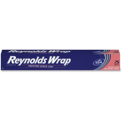 Reynolds F28015 Aluminum Foil Roll, Standard, 12" x 75', Silver - 35 / Case