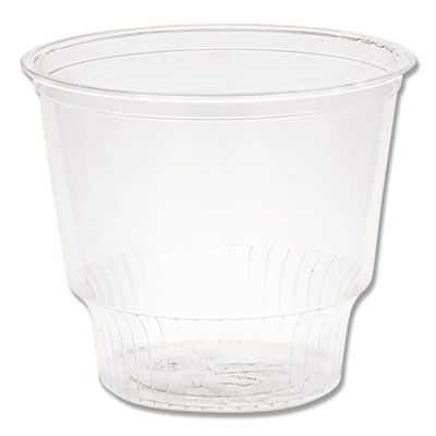 Pactiv YPS12C 12 oz Plastic Sundae Dish / Ice Cream Cup, Clear - 1000 / Case
