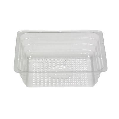 Pactiv R4296 4 oz Square Plastic Portion Container, OPS, 3.5" x 3.5" x 1", Clear - 2500 / Case