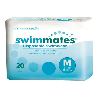 Swimmates Disposable Swimwear Pull-Up Swim Diaper, Medium (34 to 48 in.) - 80 / Case