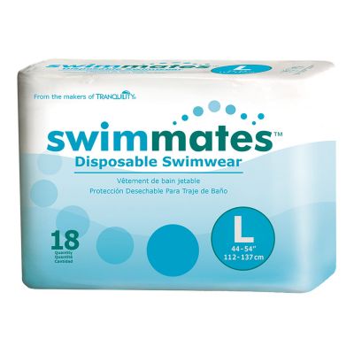 Swimmates Disposable Swimwear Pull-Up Swim Diaper, Large (44 to 54 in.) - 72 / Case