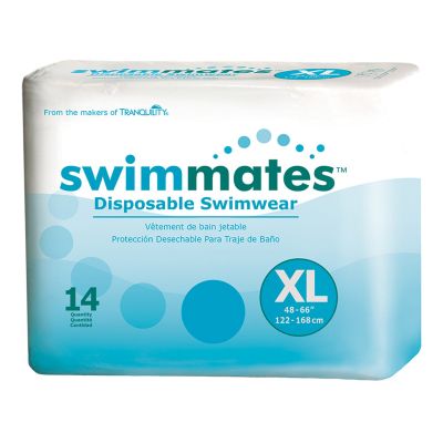 Swimmates Disposable Swimwear Pull-Up Swim Diaper, X-Large (48 to 66 in.) - 14 / Case