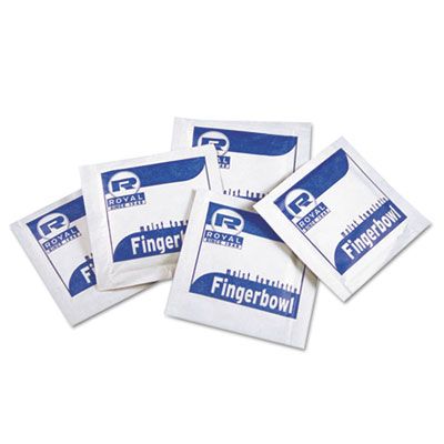 AmerCareRoyal RF1MB Moist Towelettes, Lemon Scented, Individually Wrapped - 1000 / Case