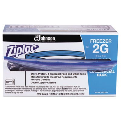 SC Johnson 682257 Ziploc Storage Bags, 1 Gallon Size - 250/Case