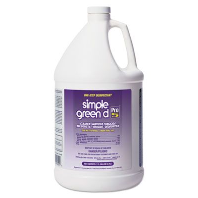 Simple Green 30501 D Pro 5 One-Step Disinfectant Cleaner Sanitizer, 1 Gallon Bottle - 4 / Case