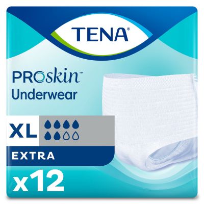 TENA ProSkin Protective Incontinence Underwear, X-Large (55-66 in.), Extra - 48 / Case