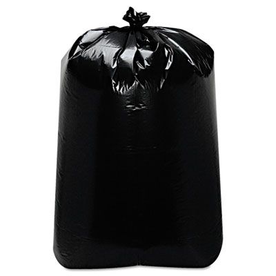 Trinity ML3858X 60 Gallon Garbage Bags / Trash Can Liners, 22" x 16" x 58", Black - 100 / Case