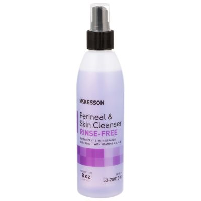 McKesson Rinse-Free Perineal & Skin Cleaner, 8 oz - 48 / Case