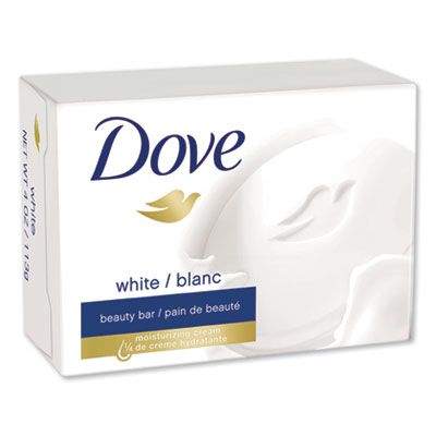 Unilever 61073 Dove Beauty Bar, Light Scent, 2.6 oz Bar, White - 36 / Case
