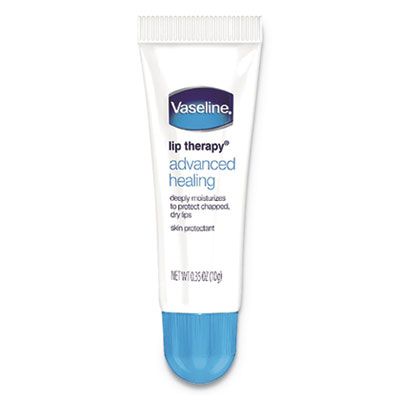Unilever 75000 Vaseline Lip Therapy Advanced Healing Lip Balm, Original. 0.35 oz - 72 / Case