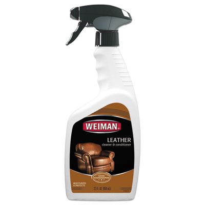 Weiman 107 Leather Cleaner & Conditioner, Floral, 22 oz Spray Bottle - 6 / Case