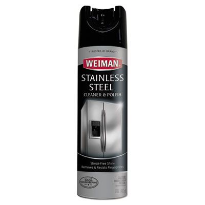 Weiman 49 Stainless Steel Cleaner & Polish, 17 oz Spray Can - 6 / Case