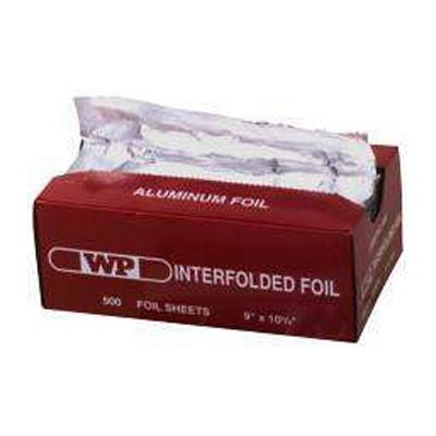 Western Plastics 632 Interfolded Aluminum Foil Sheets, 9" x 10.75", Silver - 3000 / Case