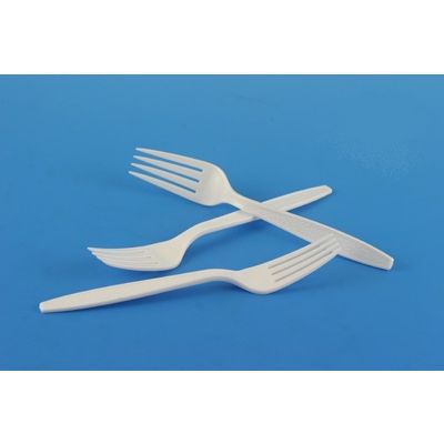 White Plastic Forks, Extra Heavyweight Polystyrene, Boxed - 1000 / Case (701WH)