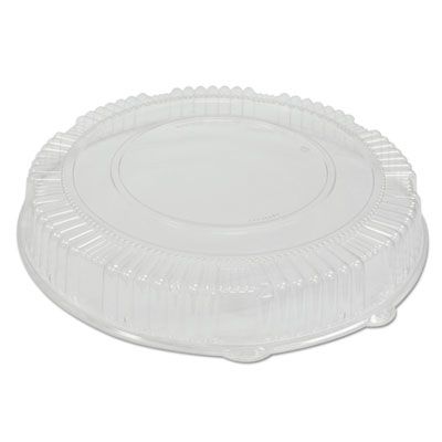 WNA A18PETDM Dome Lid for CaterLine 18" Plastic Catering Trays, PET, Clear - 25 / Case