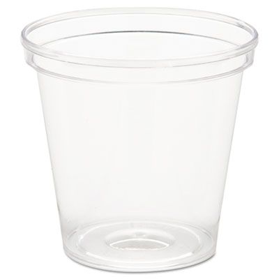 WNA P10 Comet 1 oz Plastic Portion Cups / Shot Glasses, Clear - 2500 / Case