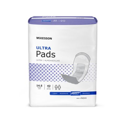 McKesson Ultra Bladder Control Pads, Heavy Absorbency - 42 / Case