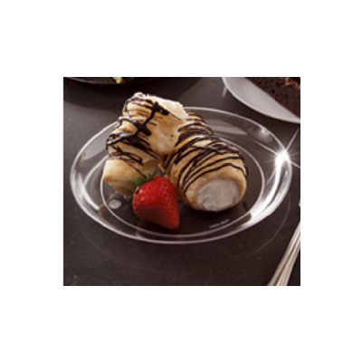 EMI Yoshi YCW6 Clear Ware 6" Plastic Dessert Plates - 500 / Case