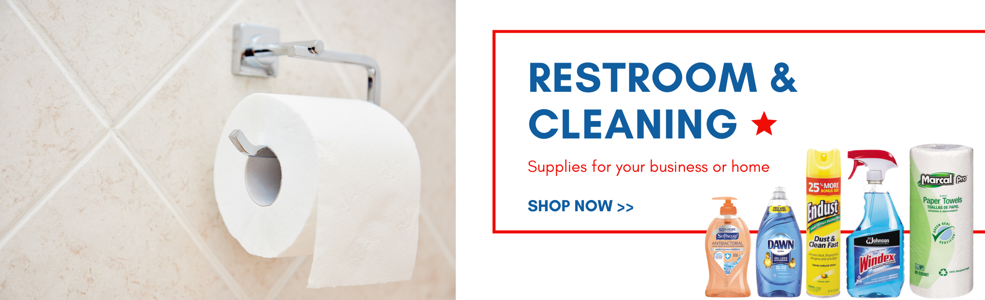 Buy restroom and cleaning supplies at US Casehouse